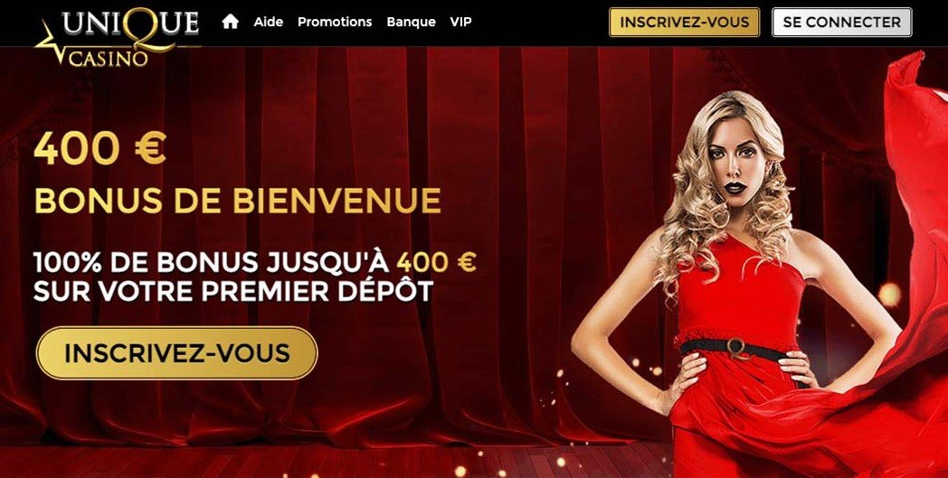 bonus de bienvenue unique casino